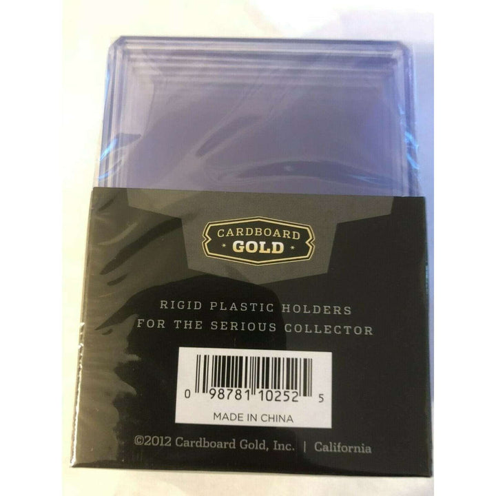 10 Ct ) Cardboard Gold 3x4 Clear Rigid Top Loaders -140 Point (1 Packs of 10 )