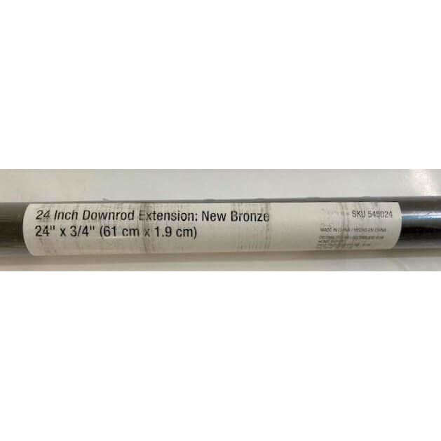 24" x 3/4" New Bronze Extension Downrod for 11 ft. ceilings