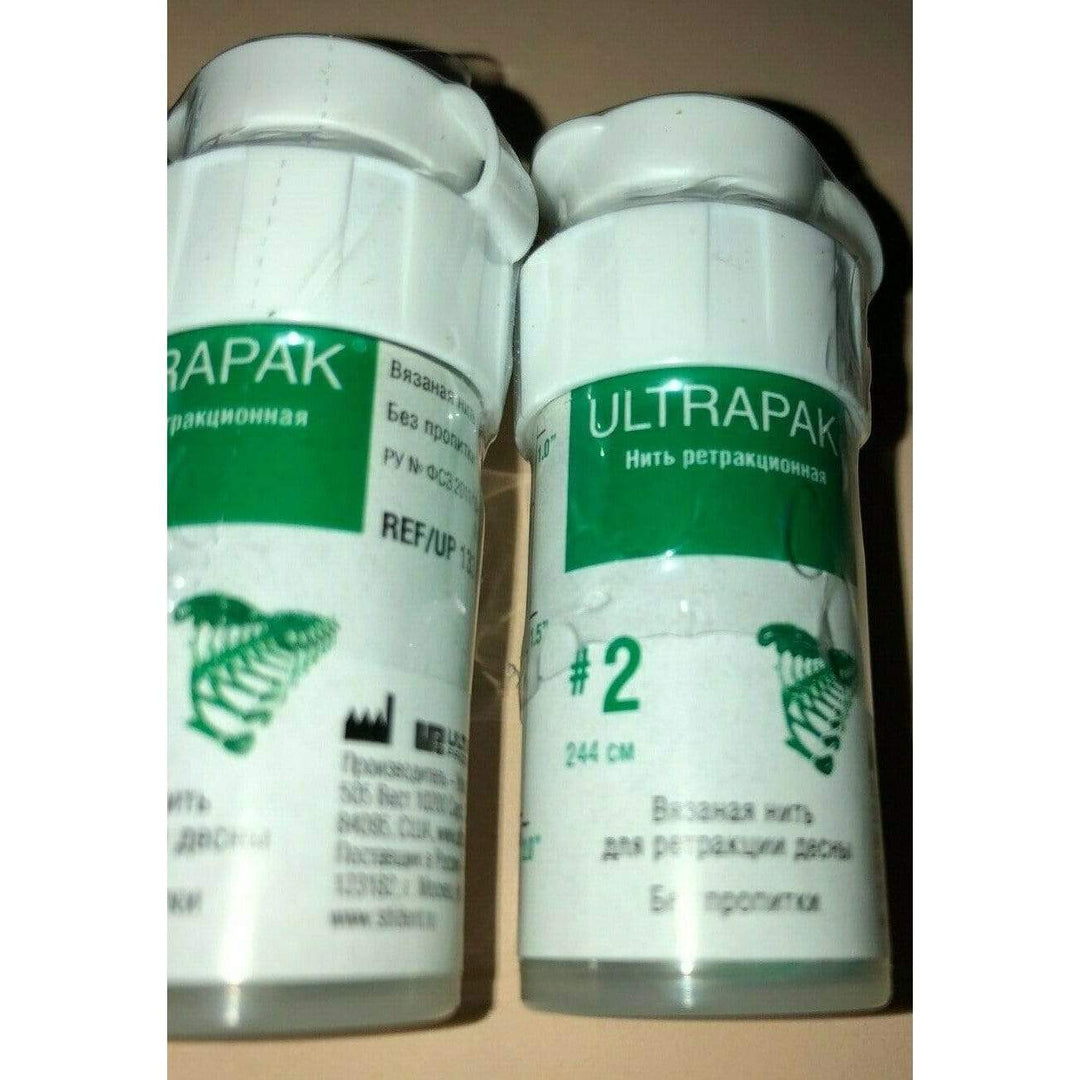 Ultrapak Knitted Gingival Retraction Cord #2 Ultradent SEALED (3-Pack)