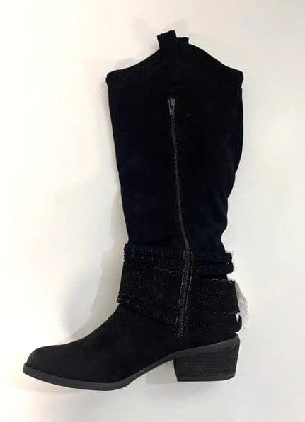 Not Rated Women's Lady Swag Boot, Black, Sz 7 7 / Black