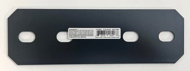 National N351-453 9.5 x 1/8" Black Steel Mending Plate (1183/BC)- Pack of 5 * 9.5" x 3" x 1/8" / Black