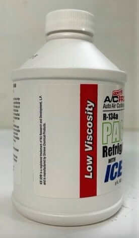A/C Pro R-134a PAG 46 Refrigerant Oil with Ice 32 Performance Enhancer 8 oz