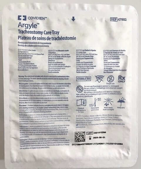 Argyle Tracheostomy Care Tray - 47802 (24-Pack)
