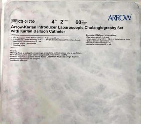 Arrow CS-01700 Laproscopic Cholangiography Set