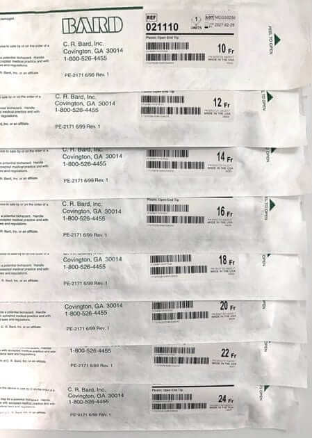 Bard 021100 Heyman Follower Set, 10-24 Fr., box of 8: sterile medical devices used for uterine and cervical procedures in healthcare settings.