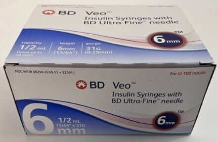 BD Syringe with needle 100/bx