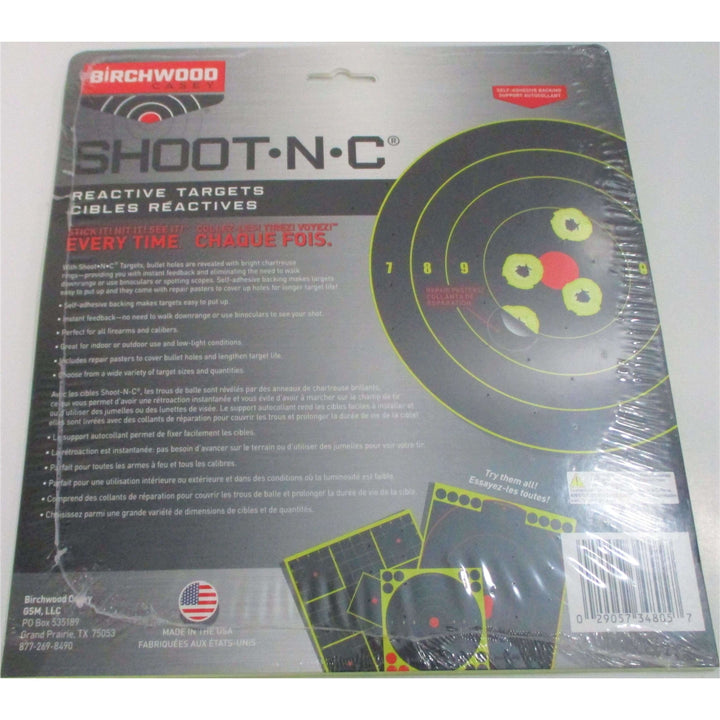 Birchwood Casey Shoot-N-C Targets 8" Round Bullseye (24 Pack)
