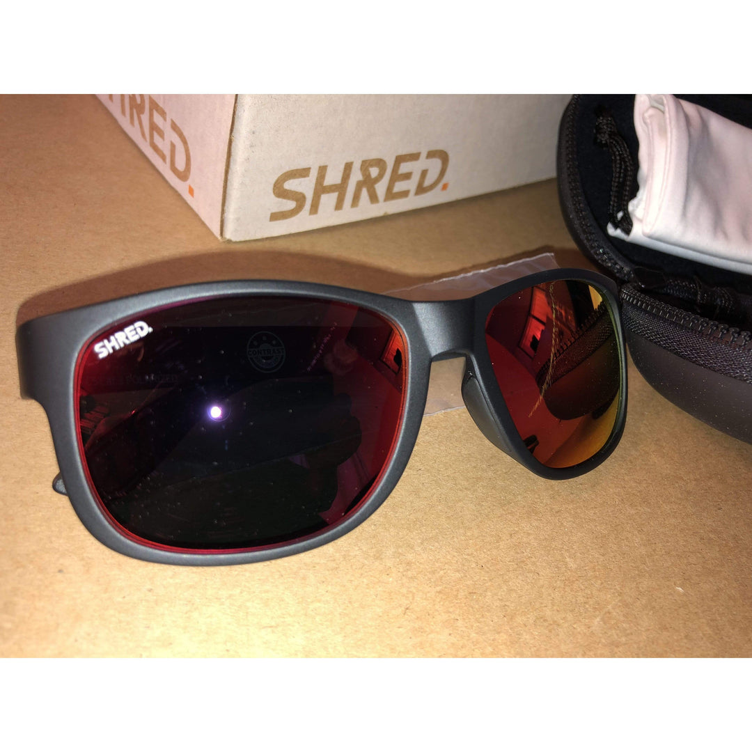 Rust Stomp Shred Black/Rust Men's Sunglasses STOMP Mirror CBL Polarized Lenses Ma ...
