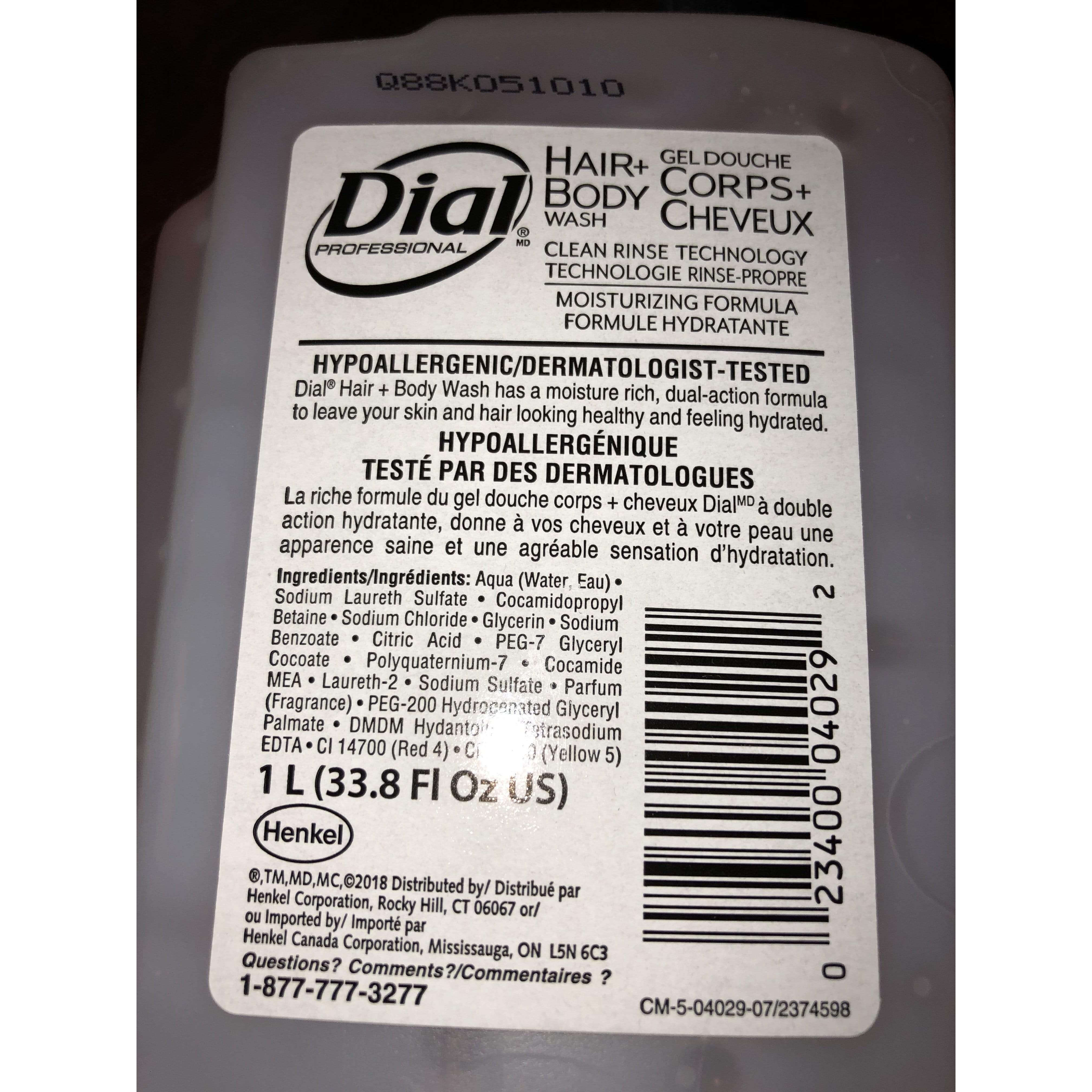 Dial Body and Hair Wash