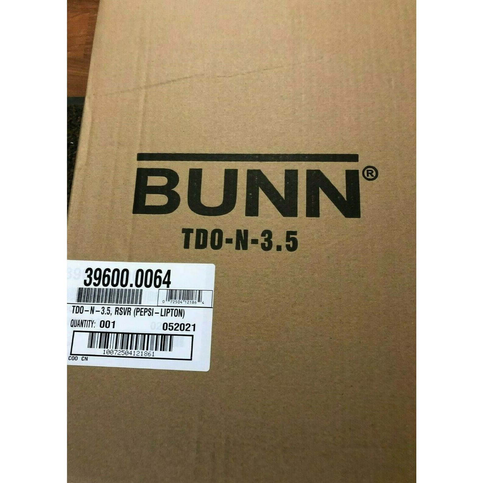 Bunn TDO-N-3.5 commercial grade Narrow Iced Tea Dispenser 3.5 Gallon 39600.0064