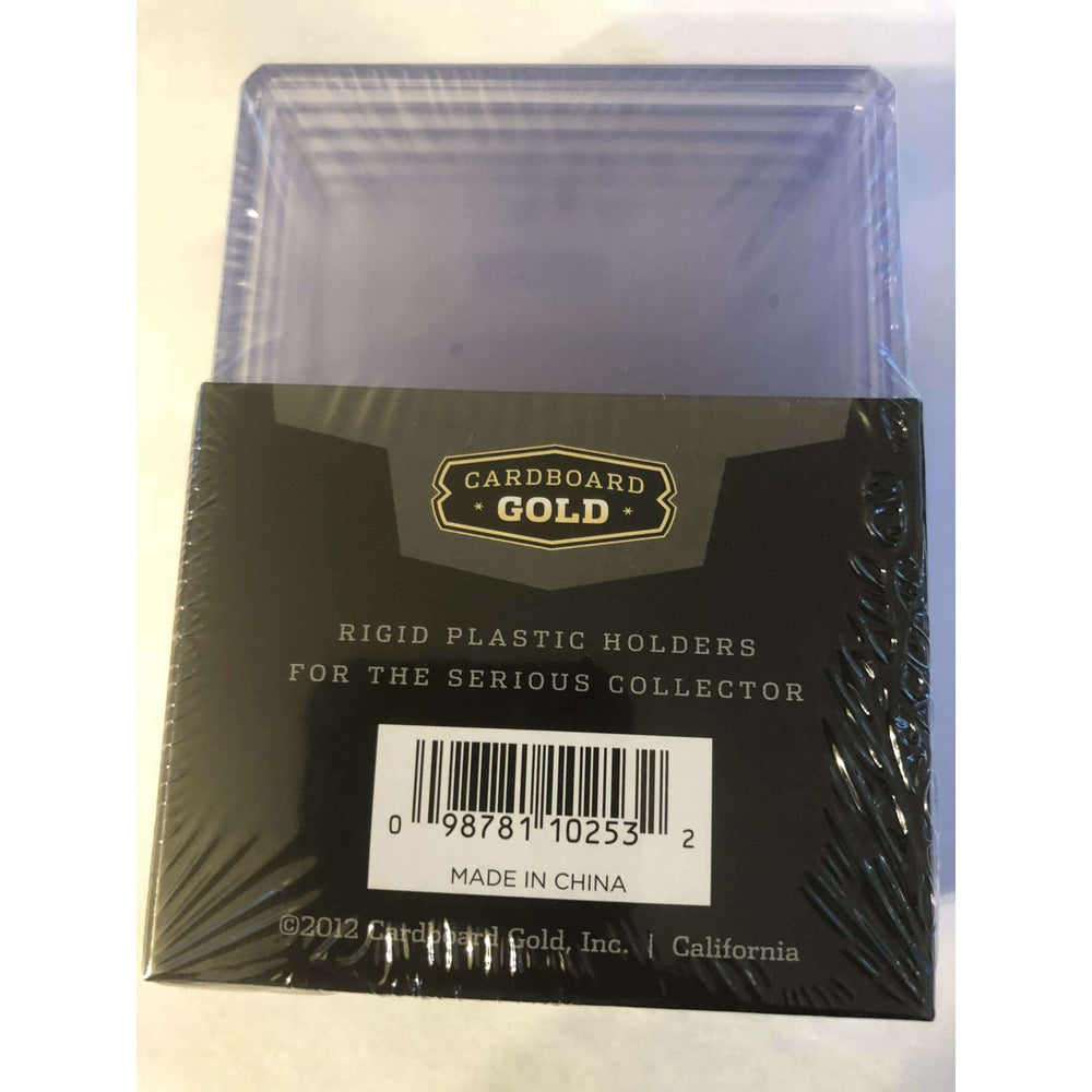 Cardboard Gold 1 Pack of 5 Top Loaders 190 point 5mm 3" x 4" For Thick Cards