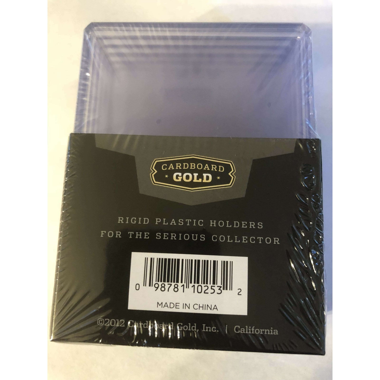 Cardboard Gold 1 Pack of 5 Top Loaders 190 point 5mm 3" x 4" For Thick Cards