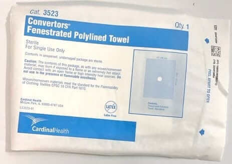 Cardinal Health 3523 Fenestrated Polylined Convertors 18" x 26" (50-Pack)