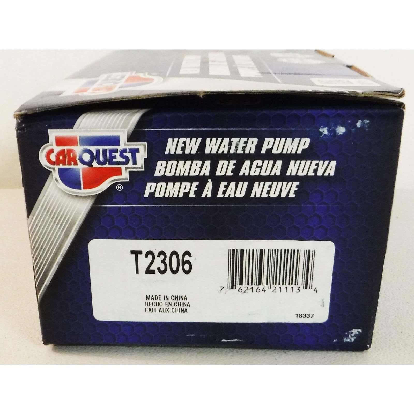 CarQuest T2306 new water pump offers dependable performance and efficient cooling for optimal engine operation.