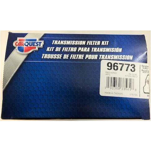 CarQuest Transmission Filter Kit 96773, featuring a durable filter, gasket, and essential hardware for optimal transmission performance.