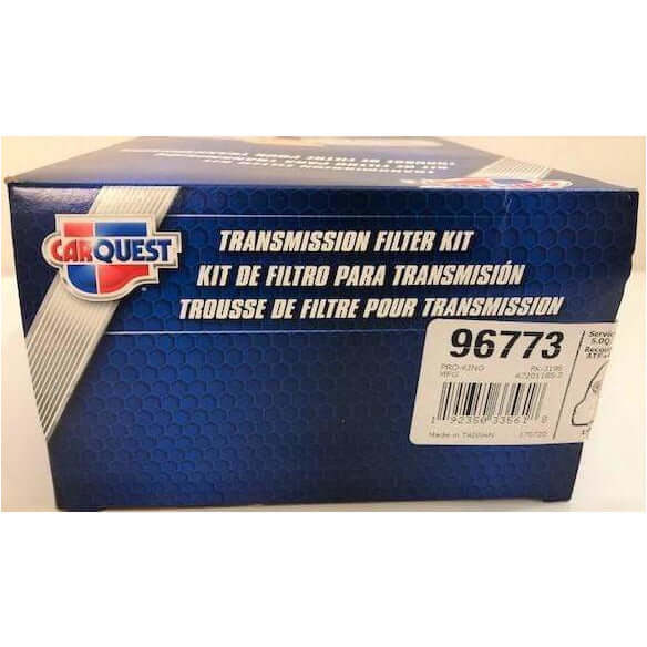 CarQuest Transmission Filter Kit 96773, featuring a durable filter, gasket, and essential hardware for optimal transmission performance.