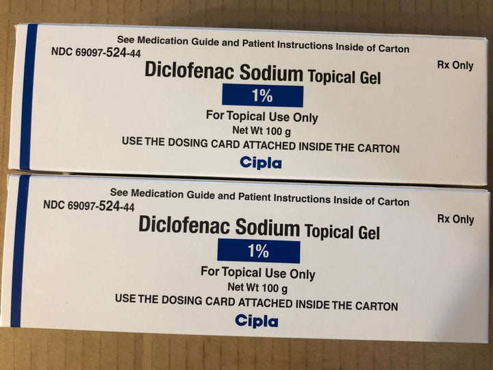 Cipla Diclofenac Sodium Topical Gel 1%- 100g - 2 PACK