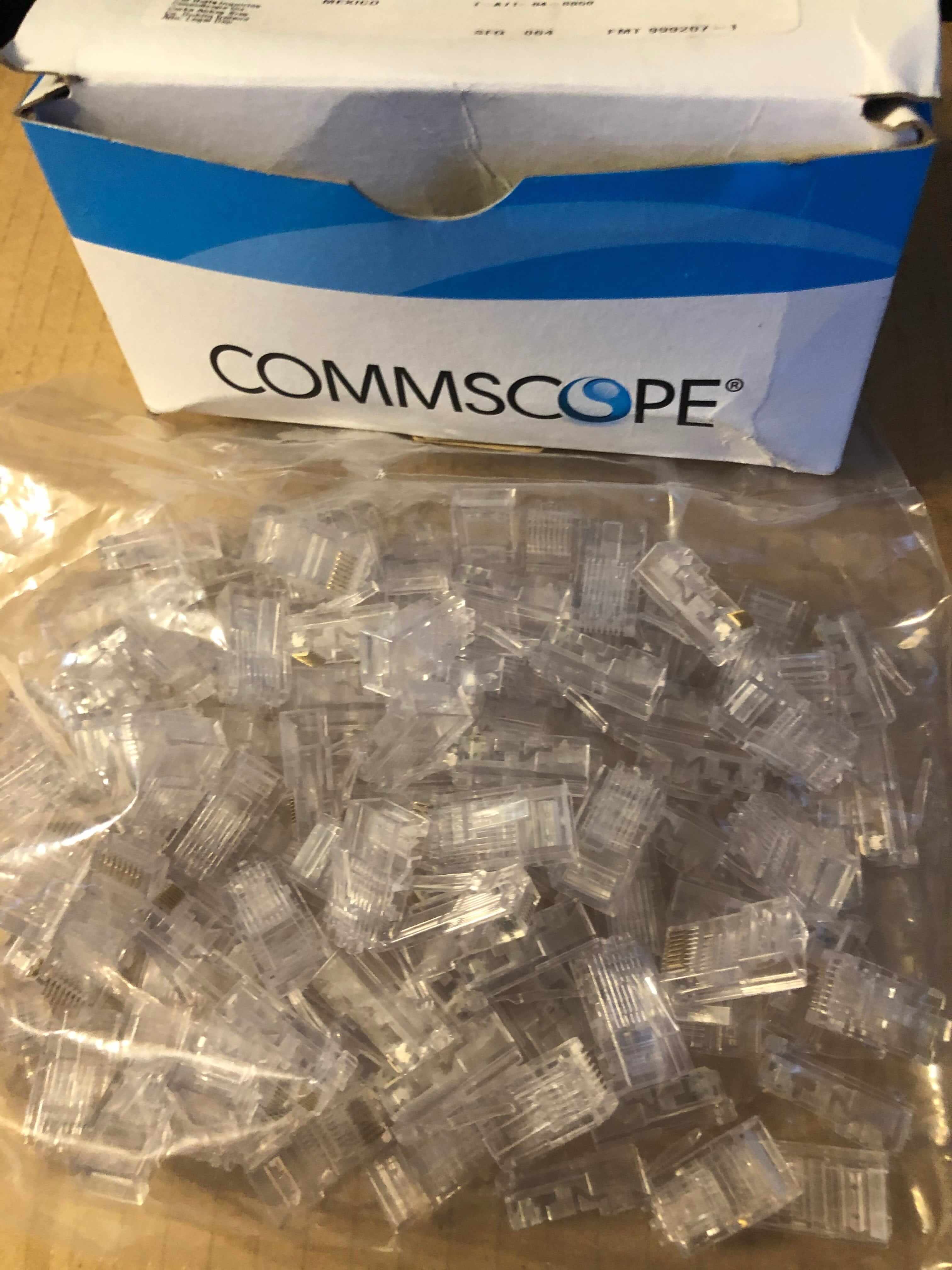 Modular Plug Commscope CommScope CAT.5E RJ-45 Plug 7-554720-3 Modular Plug 8P/8C unshielded ...