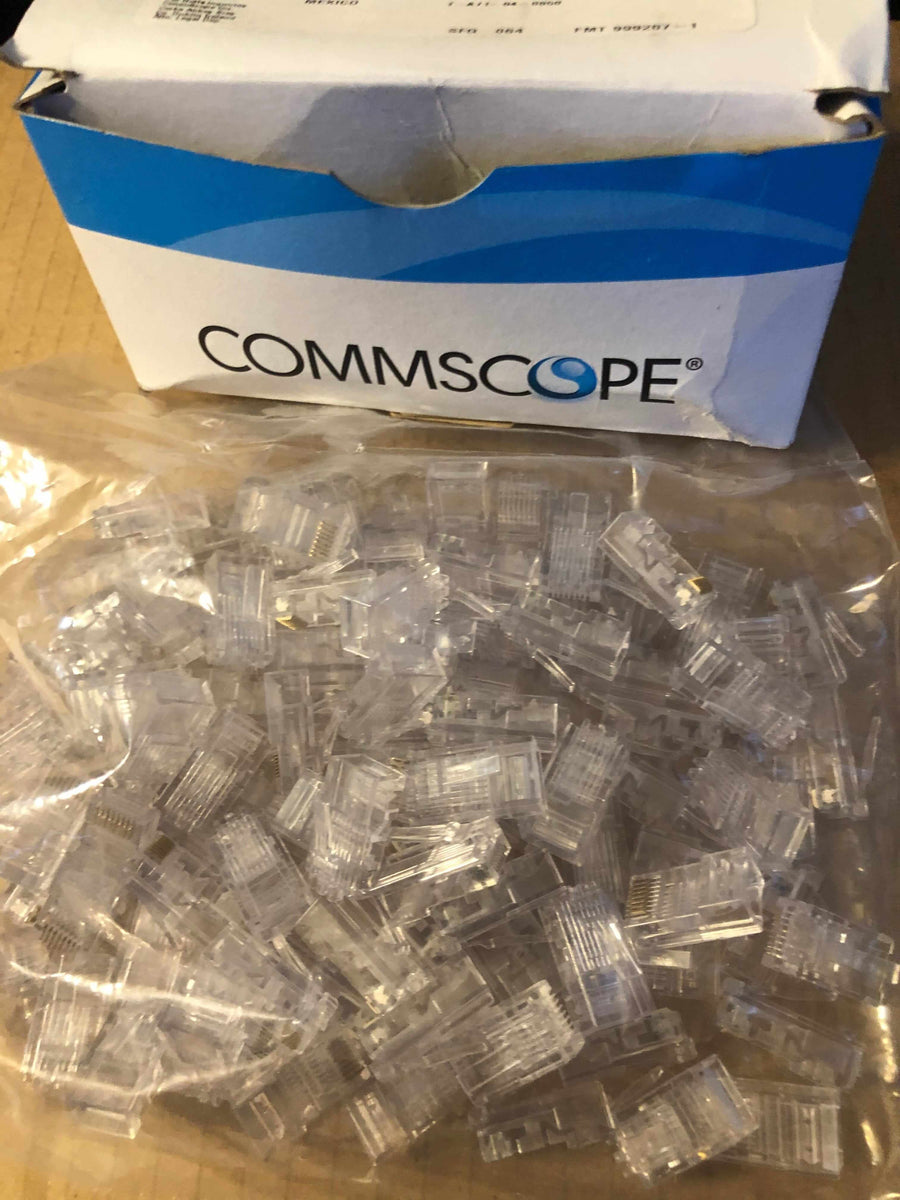 CommScope CAT.5E RJ-45 Plug 7-554720-3 Modular Plug 8P/8C unshielded 100 PIECES