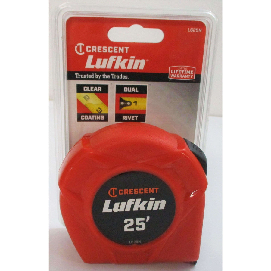 Crescent Lufkin 25' Measuring Tape Orange L625N
