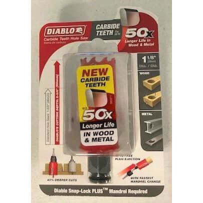 Diablo 1-1/8" Carbide Teeth Hole Saw