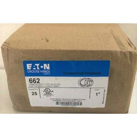 Eaton Crouse-Hinds 662 1" Compression Type Coupling (25-Pack)