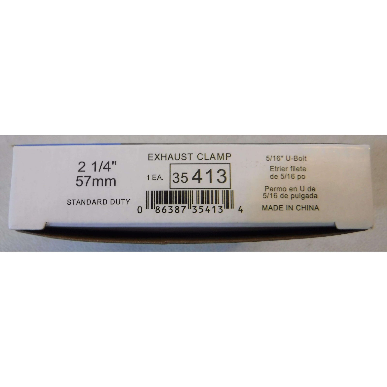 Exhaust Pipe Standard Duty Saddle Style Clamp 2-1/4"