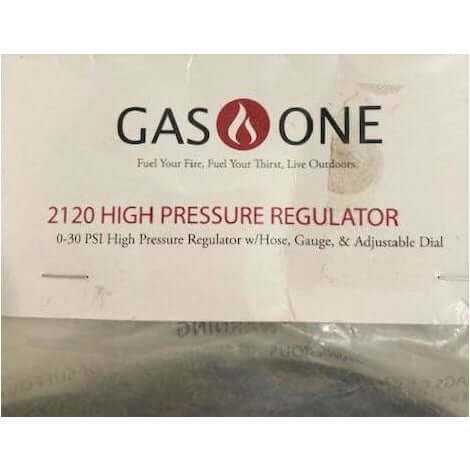 Gas One 2120 High Pressure Regulator with 4 ft Hose