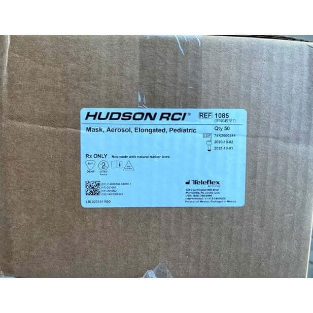 Hudson RCI 1085 Mask, Aerosol, Elongated, Pediatric (50-Pack)