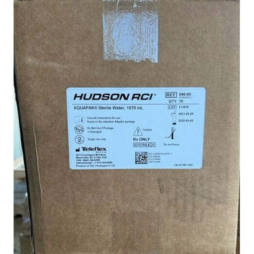 Hudson RCI Aquapak Sterile Water, 1070 ml 040-00 (10/CS)