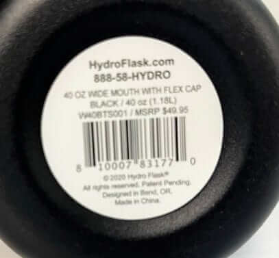HYDRO FLASK STANDARD MOUTH SPORT CAP-BLACK - Outside In Bend