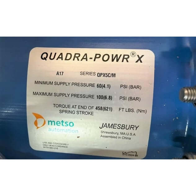 Jamesbury Metso Quadra-Powr X Actuator QPX5C/M