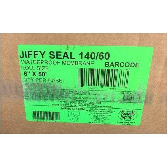 Jiffy Seal 140/60 Waterproof Membrane Roll Size: 6" x 50'