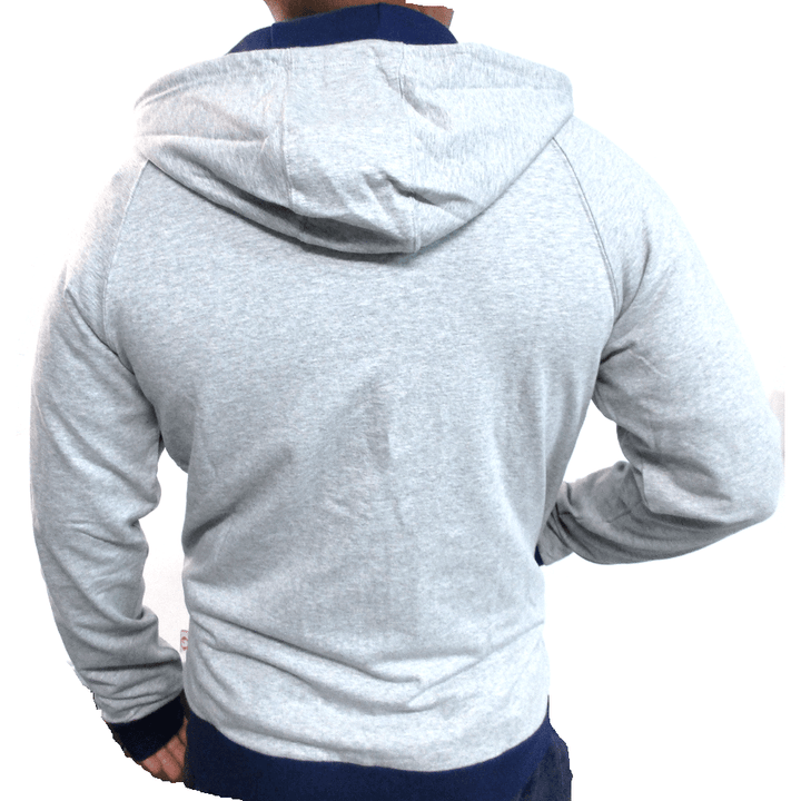 Mens Gray Full Zip Pullover Hooded Sweatshirt, size Large 12:05 PTOWN
