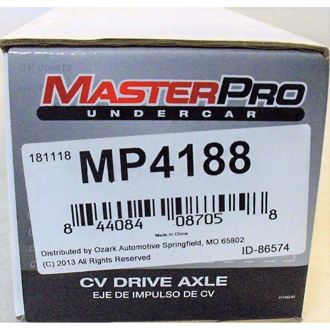 MasterPro UnderCar CV Drive Axle Shaft, MP4188