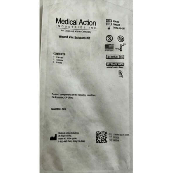 Medical Action Wound Vac Scissors Kit 70035