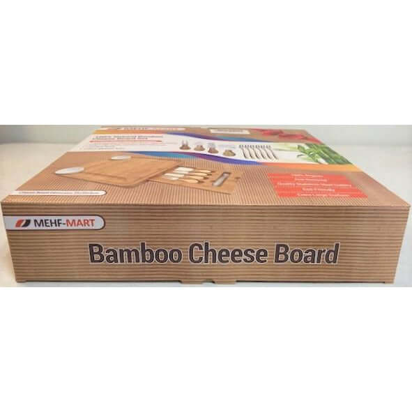 MEHF-MART Natural Bamboo Cheese Board Set