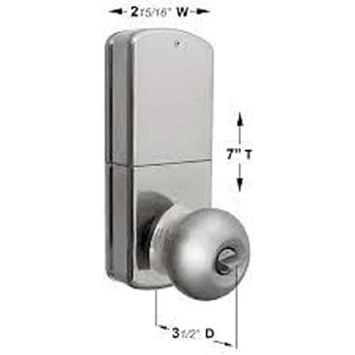 MiLocks TKK-02SN Tkk-Sn Digital Door Knob Lock with Electronic Keypad for Interior Doors, Satin Nickel