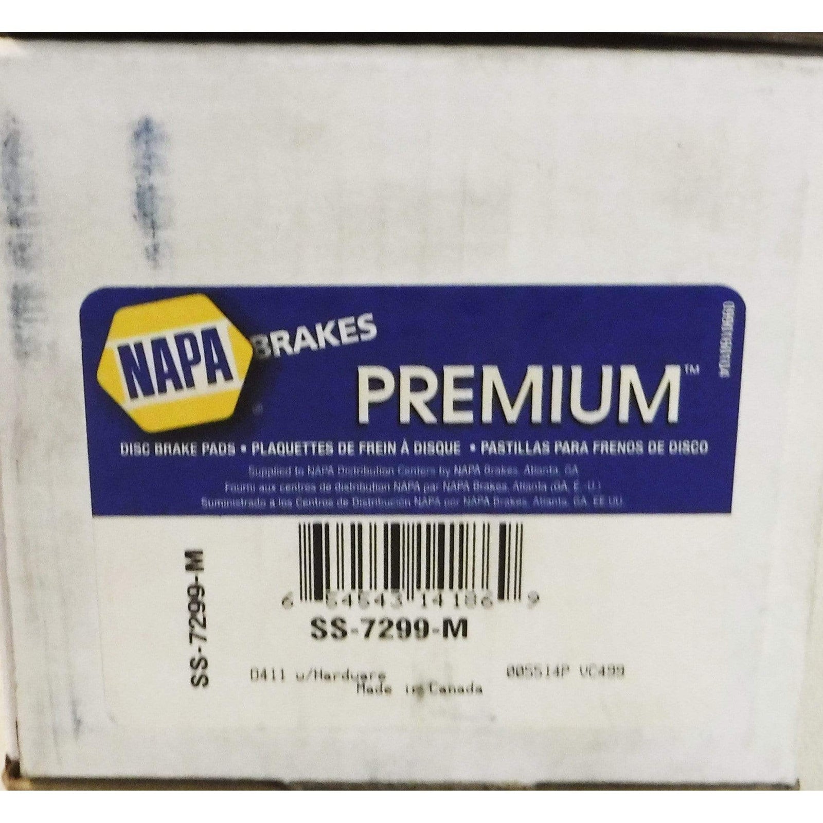 NAPA Premium SS-7299-M disc brake pad set delivers superior braking performance, reduced noise, and enhanced durability.
