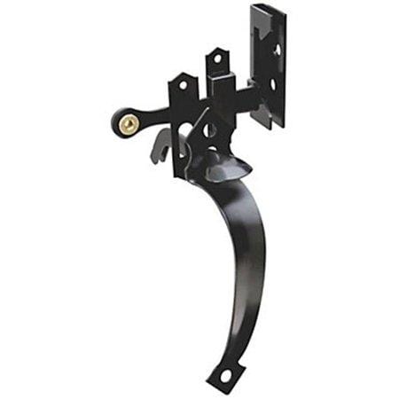 National Hardware N101-519 V24A Outswinging Thumb Latch, Black finish