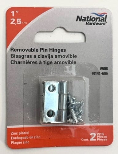 National Hardware Hinges 1" Zinc plated (5-Pack)