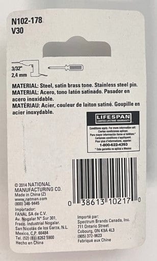 National Hardware N102-178 V30 Safety Hasps 2-1/2"