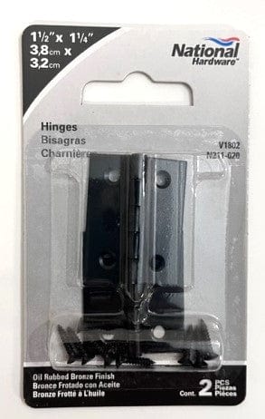 National Hardware N211-020 V1802 Broad Hinges Oil Rubbed Bronze Finish (2-Pack)