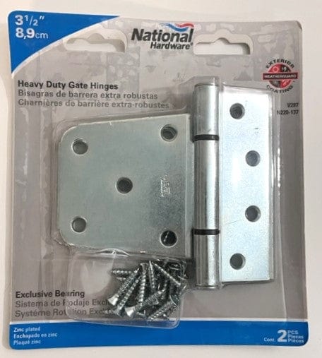 National Hardware 3-1/2" Gate Hinges (2-Pack)