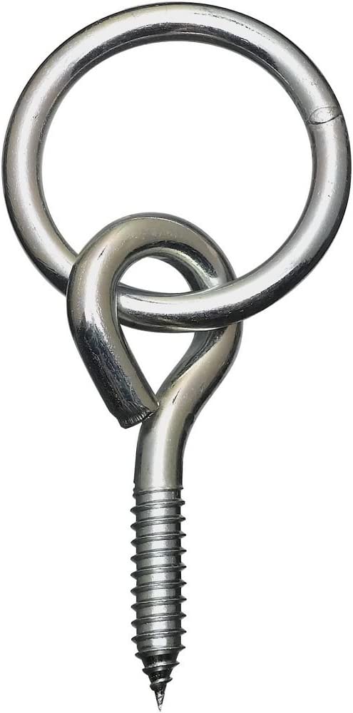 National Hardware N220-657 Rings w/Sc Eyes 3/8" x 3-1/2"