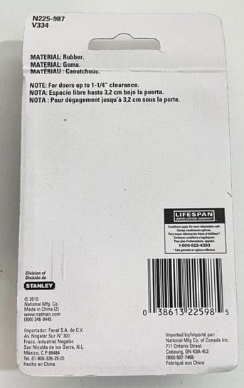 National Hardware N225-987 Door Stop 4"