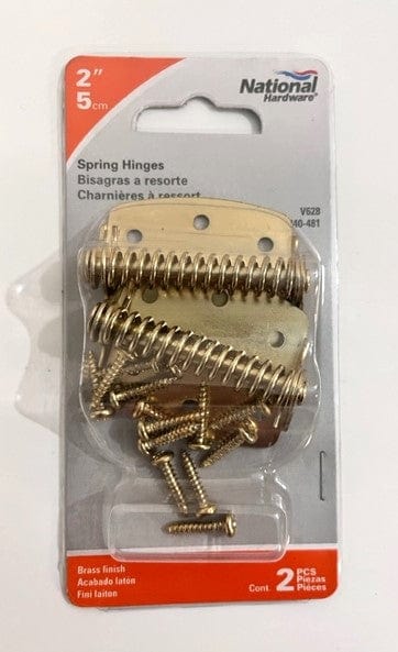 National Hardware N240-481 Spring Hinges 2"