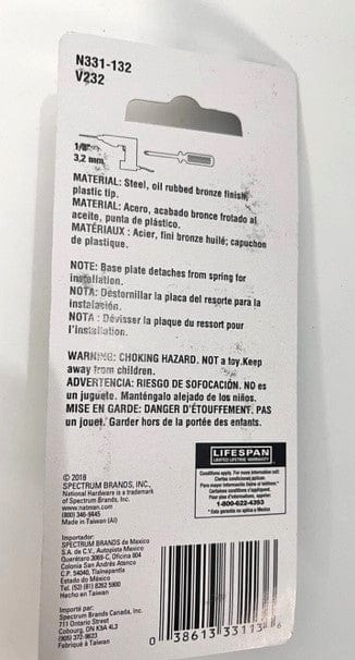 National Hardware N331-132 V232 Spring Door Stops (2-Pack)