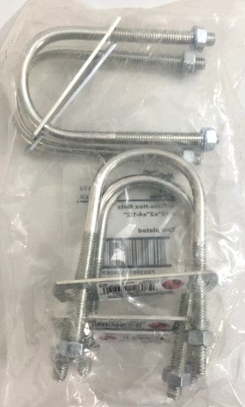 National Hardware U-Bolt with Plate-Hex Nuts (5-Pack)
