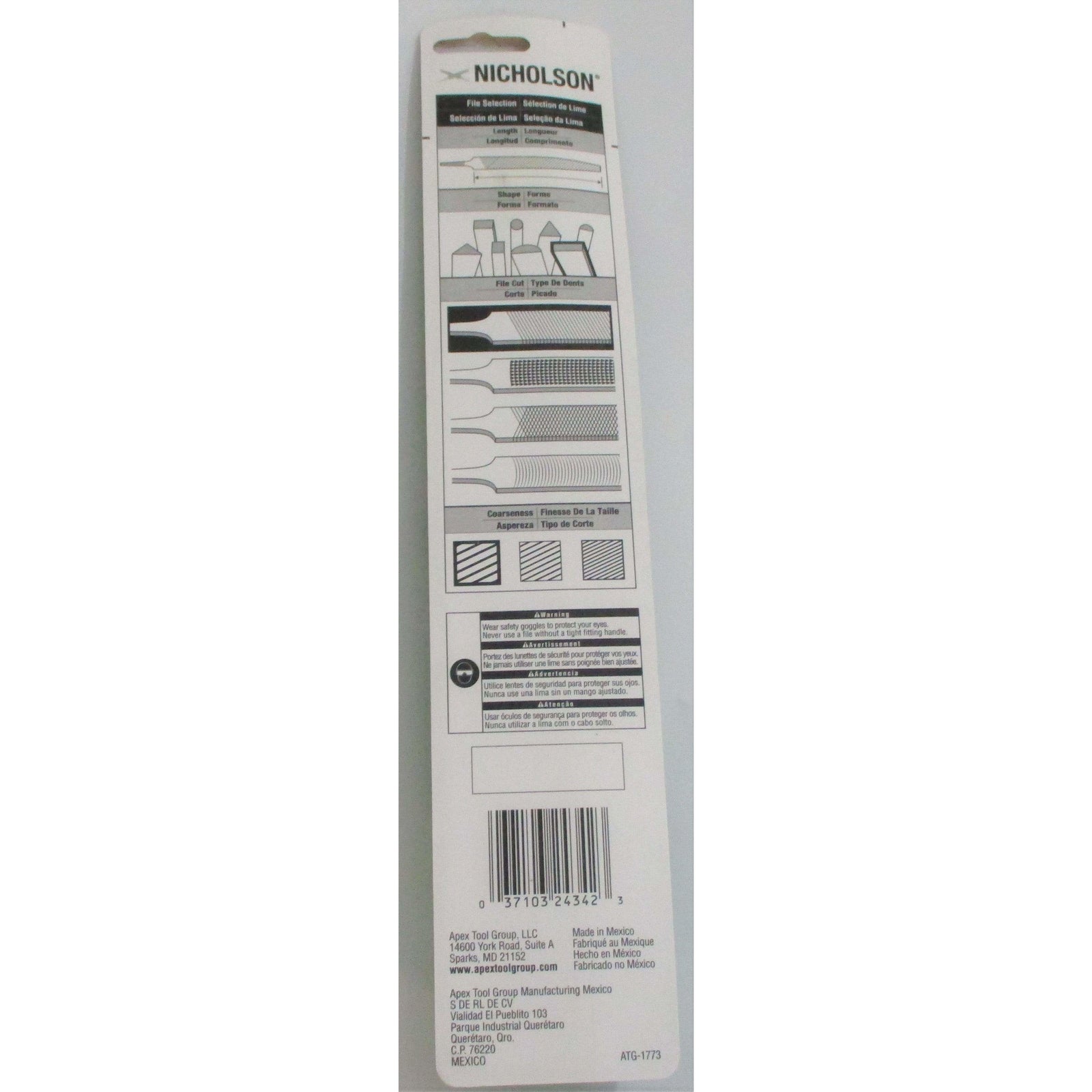 Nicholson Mill Bastard File 21687N